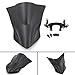 Areyourshop ABS Motorcycle Windshield Windscreen For Kawasaki Z900 Z 900 2017-2018, Black