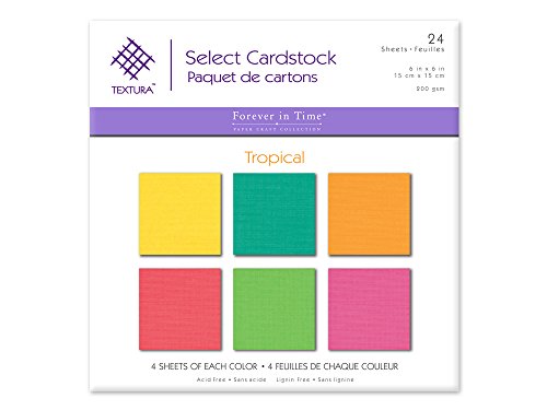 Forever in Time Scrapbook Papier 15,2 x 15,2 cm, 24-, tropischen Cover