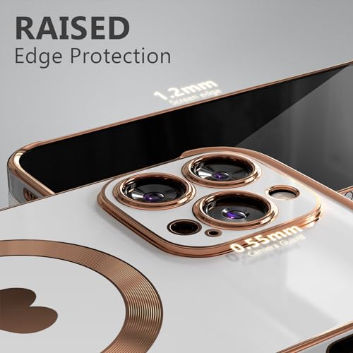 Coque compatible MagSafe iPhone 15 Pro blanche Cove White - 5