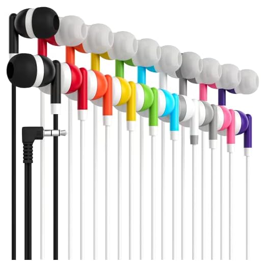 Maeline Bulk Earbuds with 3.5 mm Headphone Plug - 10 Pack - Multi