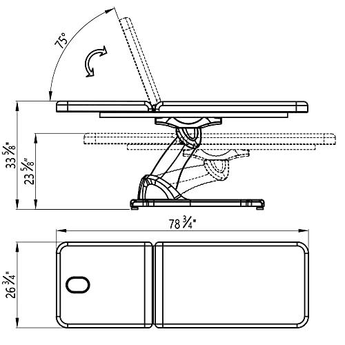 Dir Full Electric Medical Spa Treatment Massage Table Facial Beauty Bed Serenity In White #TOP2