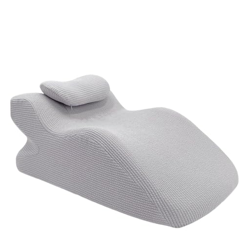 うつ伏せ枕 うつぶせ枕 プレイピロー うつ伏せ寝 うつぶせ寝 クッション 三角クッション 枕 胸当てマクラ マクラメモリーフォーム 整体枕 低反発ネックサポート枕, グレー 人間工学設計 (グレー)