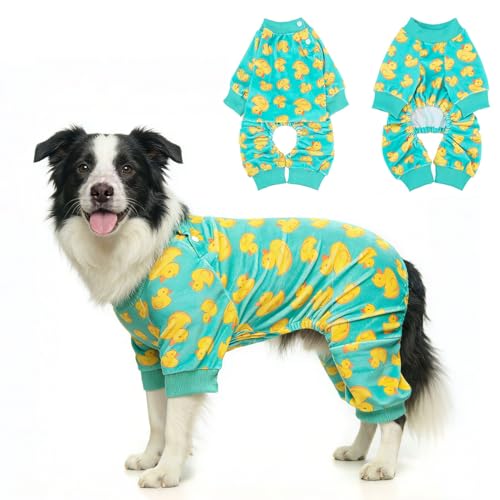 Image of BEAUTYZOO Dog Pajamas, Soft Stretchy Fleece Puppy Sweater for X-Large Dogs