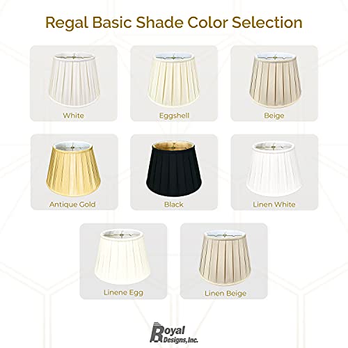 Royal Designs Empire English Pleat Basic Lamp Shade, Eggshell, 11 x 18 x 12 by Royal Designs, Inc. - Image 5