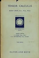 Tensor Calculus B0000CKOCZ Book Cover