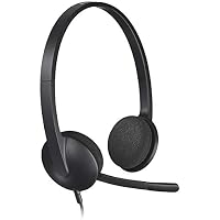 Logitech Auriculares con Cable, Sonido Estéreo con Micrófono con