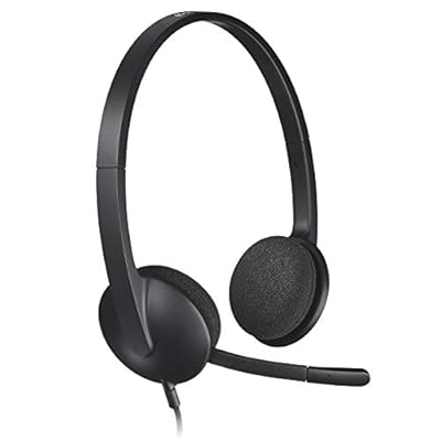 Logitech H340 Auriculares con Cable Sonido Estéreo con Micrófono con Supresión de Ruido USB PC/Mac/Portátil/Chromebook - Negro