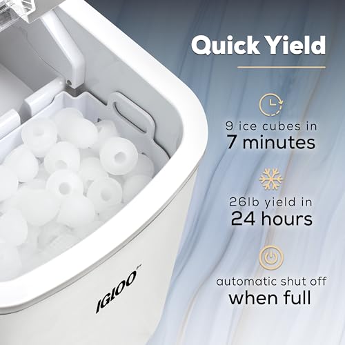 Igloo Automatic SelfCleaning Portable Electric Countertop Ice Maker