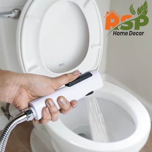 Image of ABS Health Faucet Hand Spray, White, 360-Degree Swing, Anti-Leak Jet Spray with High Pressure Resist for Bathroom, Made in India(only Faucet)