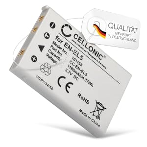 CELLONIC Akku kompatibel mit Nikon Coolpix P510, P500, P520, P90, EN-EL5