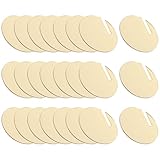 jojofuny 30pcs Gold Acrylic Round Drink Markers for Wine Glasses Party Cup Charms DIY Decorative Tags