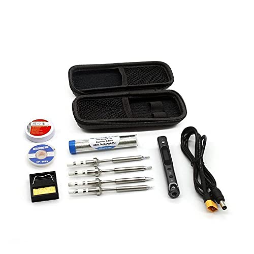 SEQURE Mini SQ-001 65W Digital OLED Soldering Iron Kit w/Tool Bag - Black - 2 - Black