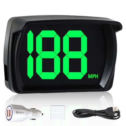 Eddrfy Digital GPS Speedometer HUD - 3-inch Display, Real-Time MPH, USB Plug-and-Play, for Car/Truck/SUV
