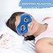 Gel Eye Mask - Hot Cold Compress Eye Therapy Pack | Cooling Mask for Puffy Eyes, Headaches, Dark Circles | Reusable | Ergo Gel Bead (Blue)