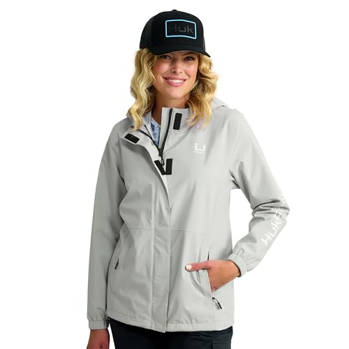 HUK Women's Storm Jacket, Heavy Duty Fishing Rain Coat