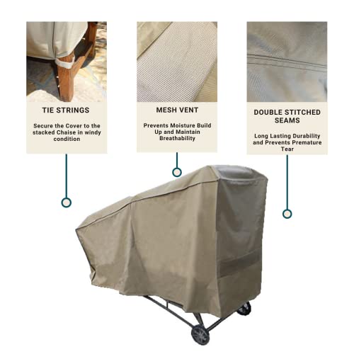Formosa Covers STACKINGCHAISE COVER Chaise Cover For 4-8 Stacked Loungers thumb #3