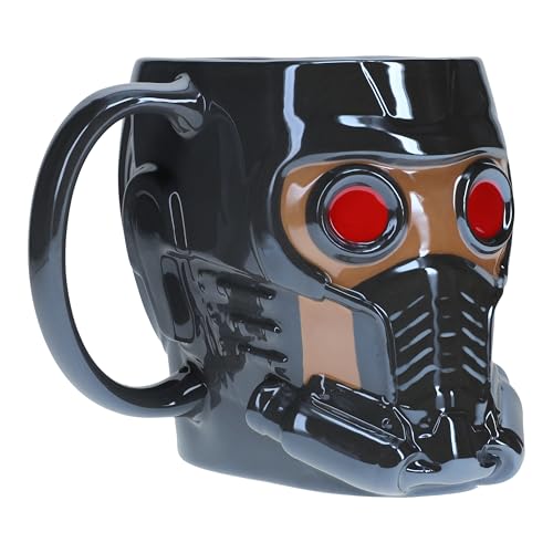 Paladone Starlord 3D Becher - Offiziell lizenziertes Guardians of The Galaxy Sammler-Keramiktasse, neuartiges Geschenk für Marvel-Fans, 550 ml (18 fl oz)
