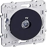 tv schneider 40 pouces Blindage télévision simple Schneider Electric S540445 Odace Prise télévision simple
