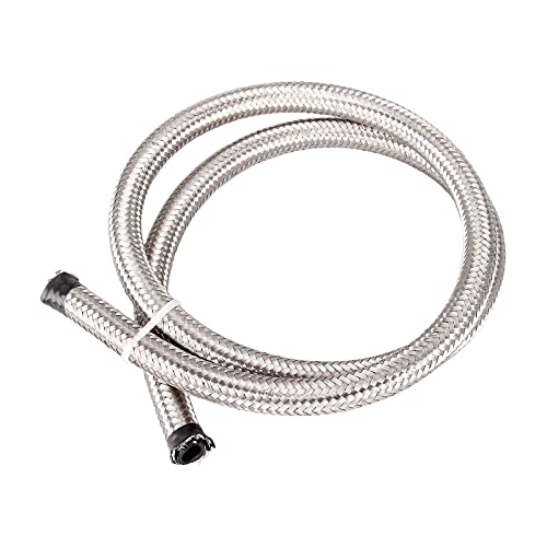 Twilight Garage Universal AN -6 (8mm) 5/16" Stainless Steel Braided Fuel/Oil/Gas Hose Length 1Meter