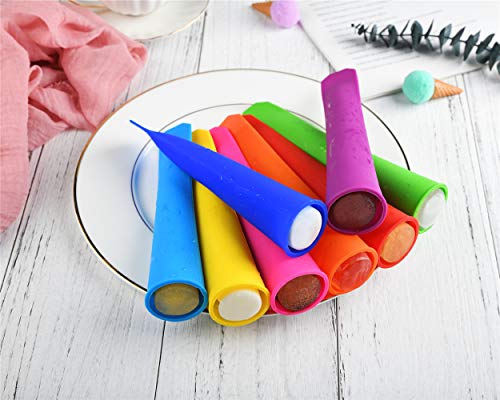 Mirenlife Silicone Ice Pop Molds,Popsicle Maker Molds,8 Vibrant Colors,Set Of 8 #TOP2