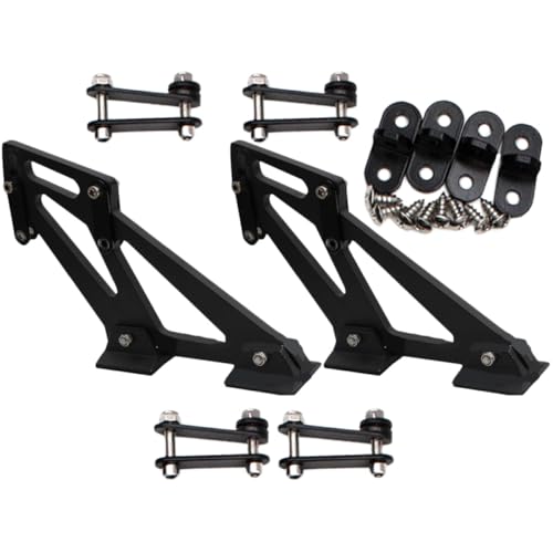Support arrière de course en aluminium anodisé, fixation premium pour aileron 7 pouces