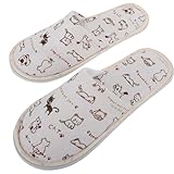 [CIYODO] 2ペア 一次性使い捨てスリッパ 足 女性用 ノンスリップ厚底 快適設計 ホテル スパ 来客用 衛生的で耐久性のある素材使用