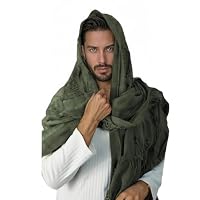 Proumhang Viking-Stil Kapuzenumhang mit Brosche – Mittelalterlicher Schal, Renaissance-Umhang für Cosplay. Perfekt für Männer & Frauen,Ideal für Mittelalter-Fans und LARP,Einheitsgröße,Dunkelblau – Ansicht 4