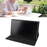 Przenośny Monitor Podróżny Wyświetlacz Zewnętrzny USB C D Interfejs Multimedialny FHD 1080 P 11,6 Cala, 100–240 V, Podwójny Głośnik, Ekran Ochronny do Telefonu (wtyczka UE)