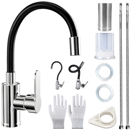 NLMWTI Mitigeur Cuisine avec Bec Flexible, Mitigeur...