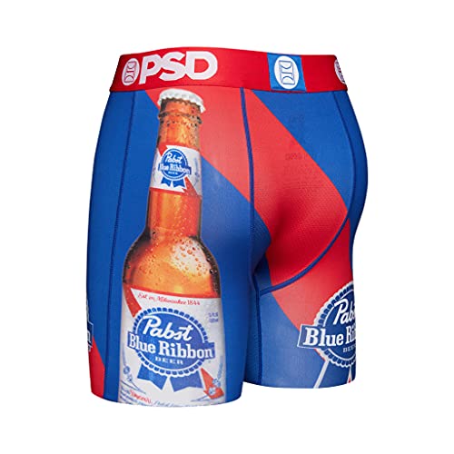 PSD Men's PBR Stripe Boxer Underwear,X-Large,Blue3