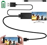 Kingm mhl to hdmi Adapter for Android Devices Micro USB to HDMI Adapter Converter Cable 1080P HDTV for Samsung Galaxy S2 S3 S4 Note 2 3 4 Galaxy Tab 3 8.0, Tab 3 10.1 Android Devices (5Pin + 11Pin)