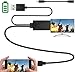 Kingm mhl to hdmi Adapter for Android Devices Micro USB to HDMI Adapter Converter Cable 1080P HDTV for Samsung Galaxy S2 S3 S4 Note 2 3 4 Galaxy Tab 3 8.0, Tab 3 10.1 Android Devices (5Pin + 11Pin)