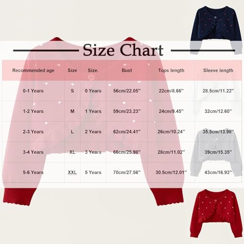 Girls Open Front Bolero Shrug Cute Ruffle Kids Long Sleeve Cropped Elegant Cardigan Knit Sweater for 3-10 Years3