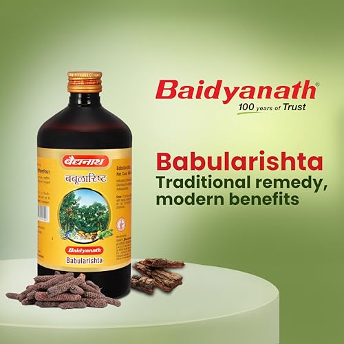 Image of Baidyanath Ayurved Babularisht Herbal Tonic 450ml | Classical Asava Formulation | Babool & Polyherbal Blend | Helps in Oral, Digestive & Respiratory Wellness