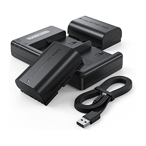 LP-E6 LP-E6N Kamera Akkus, Evatronic 2er Pack 2040mAh Kamera Ladegerät Set, Dual Slot Kompatibel für Canon EOS 90D 80D 70D 5D Mark II III IV 5DS 5DS R R5 6D 60D 6D Mark II 7D 7D II XC10 XC15 Cover