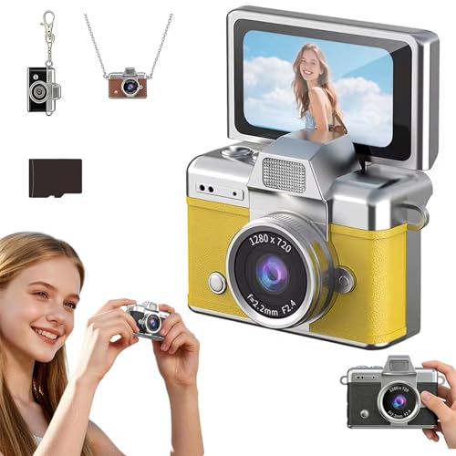 Appareil photo numérique rétro étanche avec écran LCD rabattable 64G