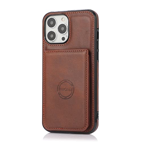 Support de téléphone iPhone 13 Pro étui rétro en cuir PU antichoc