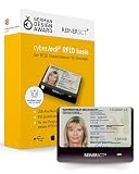 REINER SCT cyberJack RFID Basis I Chipkartenleser für kontaktlose RFID-Chipkarten I Kartenlesegerät für den neuen Personalausweis I Card Reader mit USB-Anschluss I eID Lesegerät