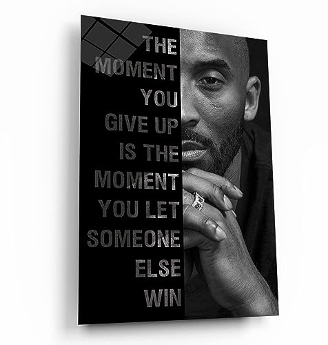 Kobe Bryant - Póster de mamba negra con cita motivacional, diseño de emprendedor, decoración de oficina, impresión en lienzo