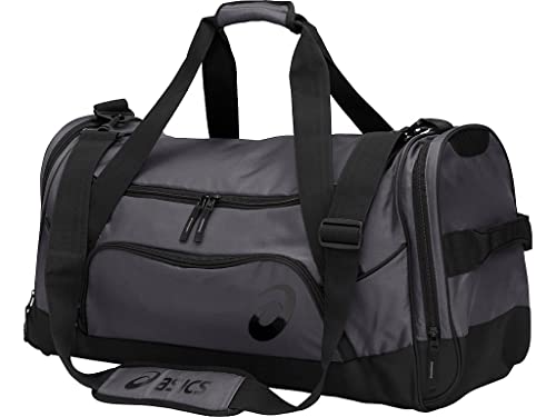 ASICS Unisex-Erwachsene Edge Ii Medium Duffle Tasche, Steel Grey/Black, Einheitsgröße