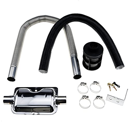 Ztuoauma Car Exhaust Pipe Silencer Muffler Clamps Bracket 24Mm/0.94Inch Stainless Steel Exhaust Pipe 251864810100 For Eberspacher Parking Air Diesel Heater(60Cm) #TOP1