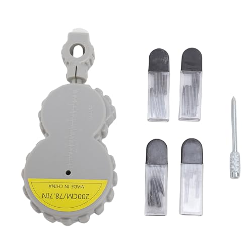 Cinta métrica giratoria con botón retráctil 6.56FT miniatura 1