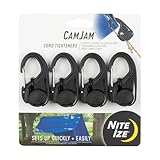Nite Ize NCJ-01-4R3 CamJam Tie Down Rope Carabiner Clip, Cord Tightener 4-Pack, 4 Count