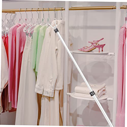 TINEASUR Adjustable Telescoping Clothes Pole Stainless Steel Clothes Drying Rod Extendable Reach Stick for Outdoor Laundry Support - Image 3