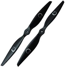Xoar PJP-N-M 17x6 1760 RC Multi-Rotor Propellers. 1 Pair of 17 Inch Black Wood Props CW CCW for Electric Motor (XOAR Titan T4008, T5008, T-Motor, Hacker, KDE, Scorpion Power)