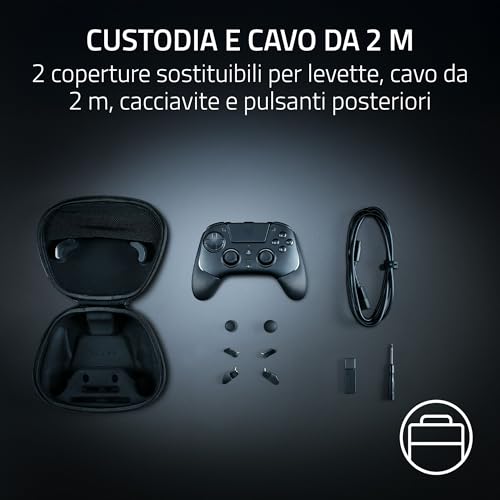 Raiju V3 Pro - Controller wireless per e-sport per PlayStation 5 e PC - 4 pulsanti rimovibili e 2 bumper con impugnatura a artiglio - Stick analogici TMR - Pro HyperTrigger | Nero - Controller - Immagine 10
