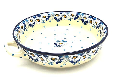 Polish Pottery Baker - Round with Handles - 10