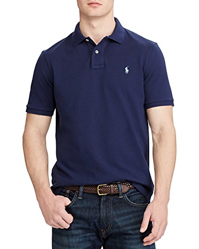 Polo Ralph Lauren Mens Crew Neck Big Pony T-Shirt (XL, Navy Blue)