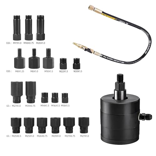 Angchun Conjunto de extrator pneumático para injetor, 22 peças de ferramentas diesel, extrator de in