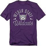 Weber State University Official Wildcats Unisex Adult T Shirt,Purple, X-Large